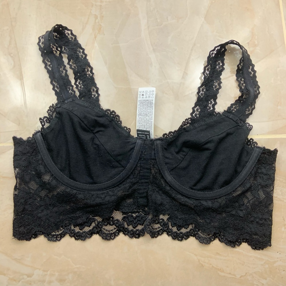 F21 Lace Unlined Underwire Bralette - Picture 3 of 3